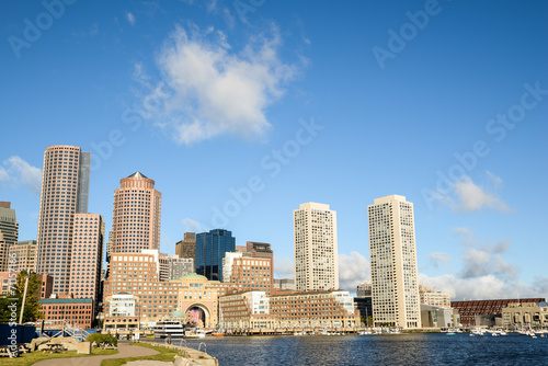 Boston downtown skyline in Massachusettes