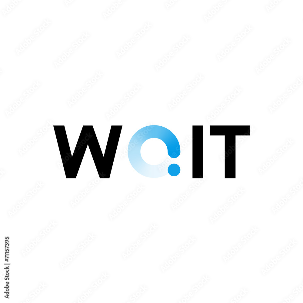 Wait technology logo, for you business or site, tech styles Wait technology logo, for you business or site, tech styles
