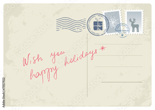 Christmas postcard