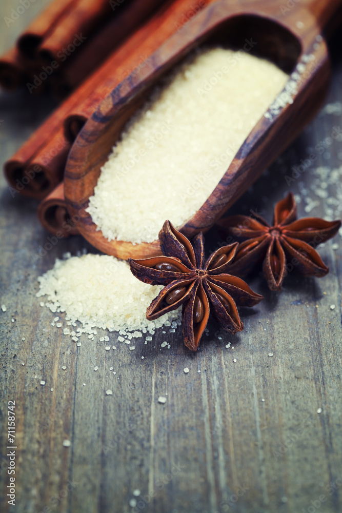 spices and brown sugar spices and brown sugar