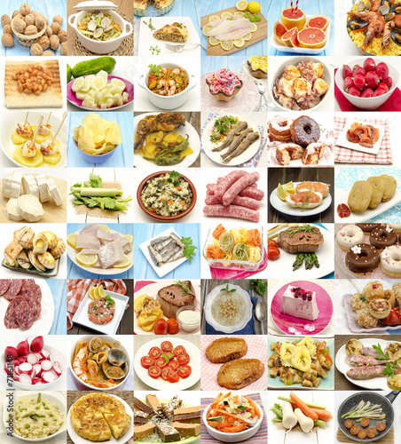 Collage de alimentos