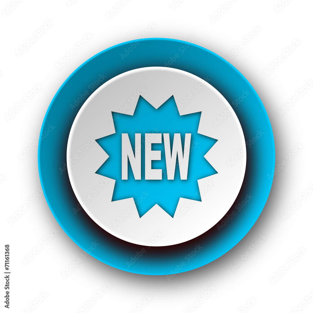 new blue modern web icon on white background new blue modern web icon on white background