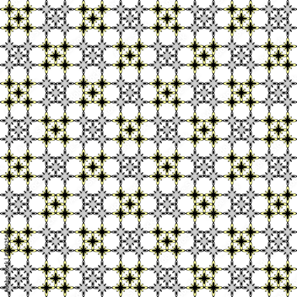 Design seamless monochrome geometric pattern