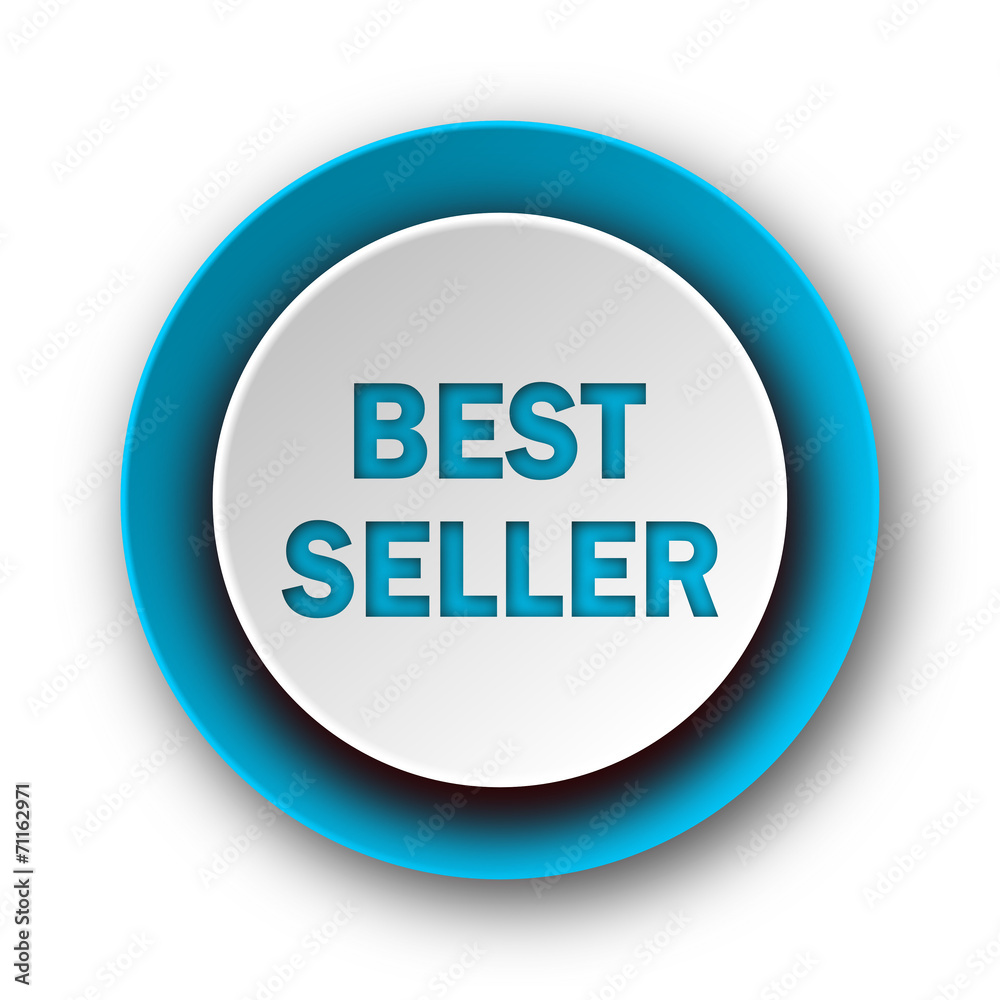 best seller blue modern web icon on white background best seller blue modern web icon on white background