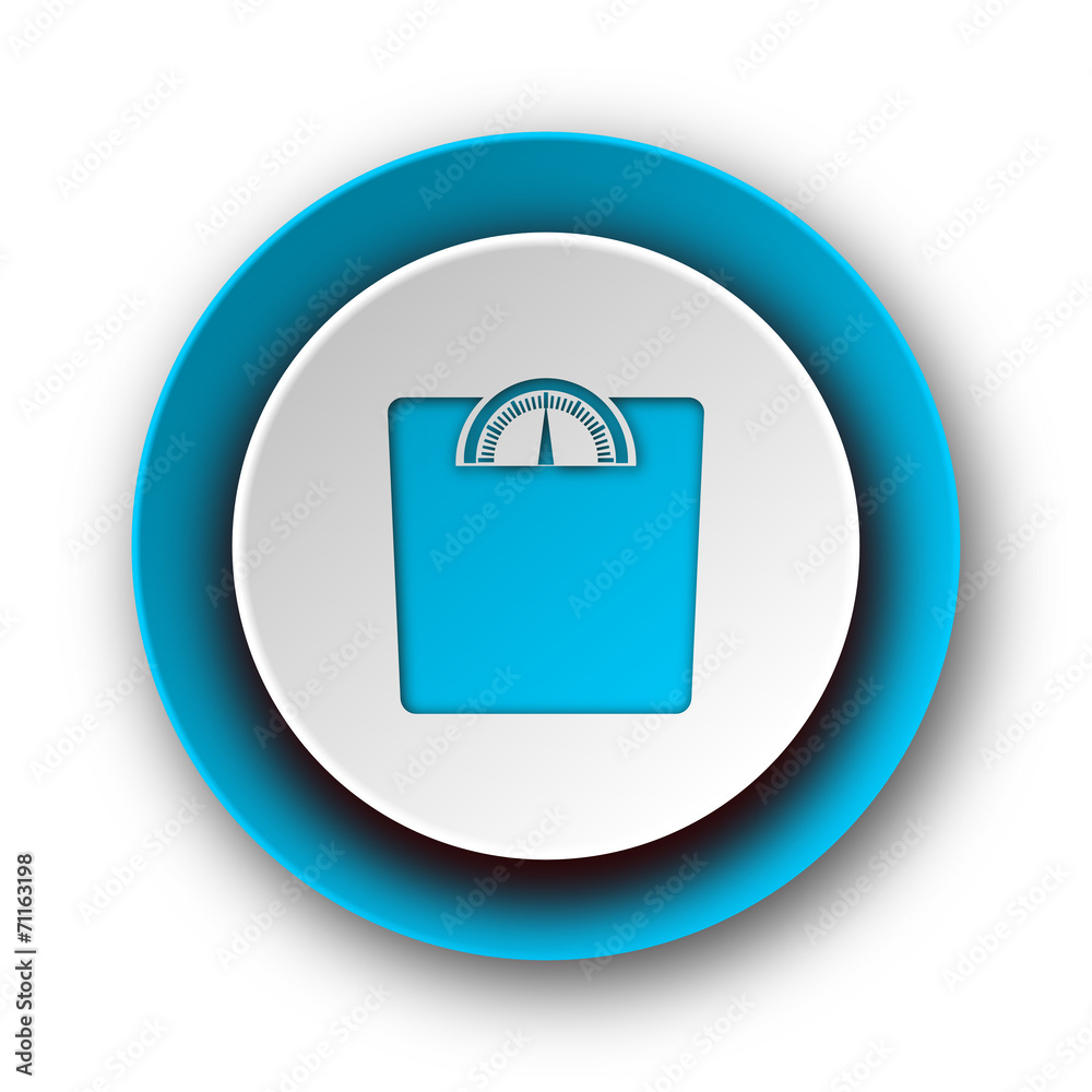 weight blue modern web icon on white background weight blue modern web icon on white background