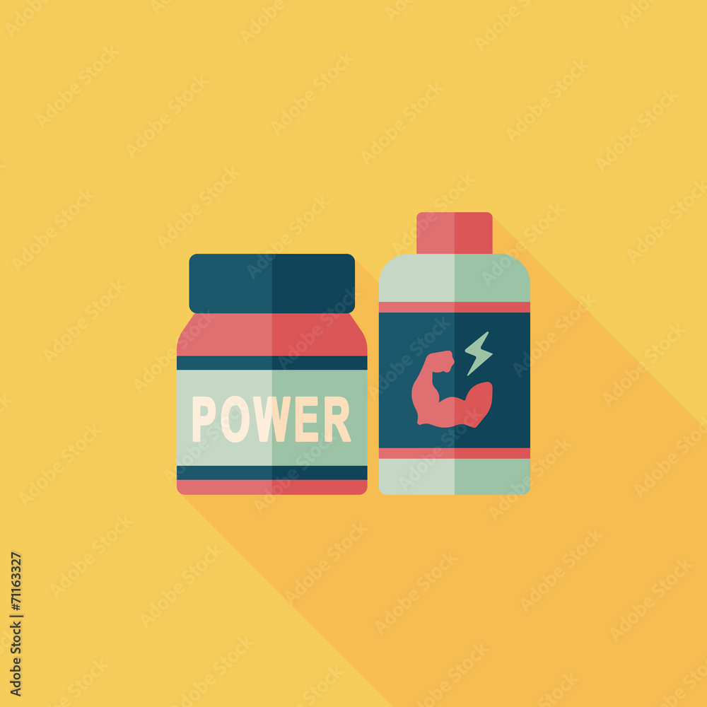 supplements drug flat icon with long shadow,eps10