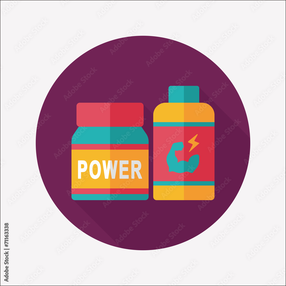 supplements drug flat icon with long shadow,eps10 supplements drug flat icon with long shadow,eps10