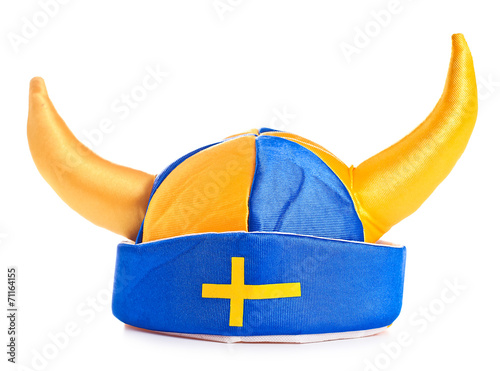 swedish hat , isolated on white photo