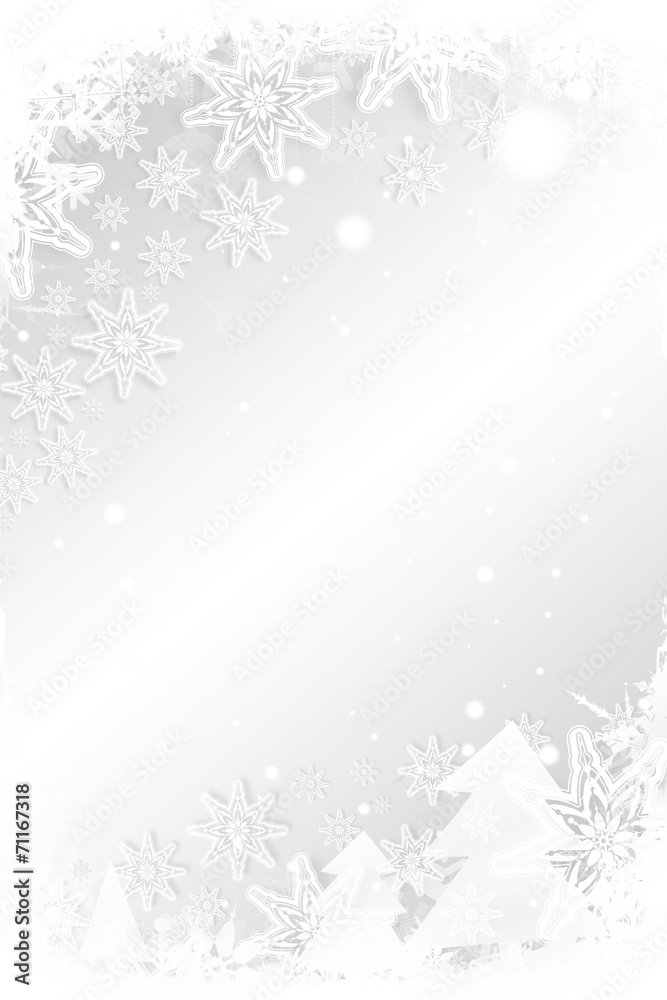 Christmas theme frame in silver Christmas theme frame in silver
