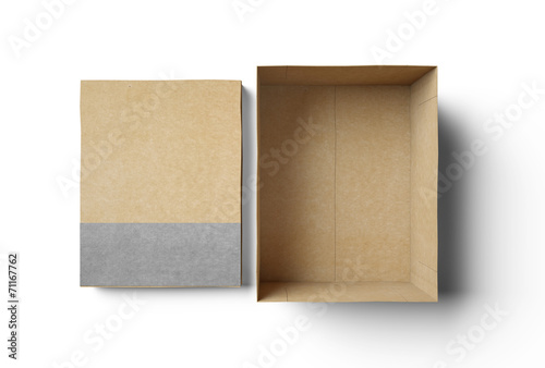 Empty isolated box © SFIO CRACHO