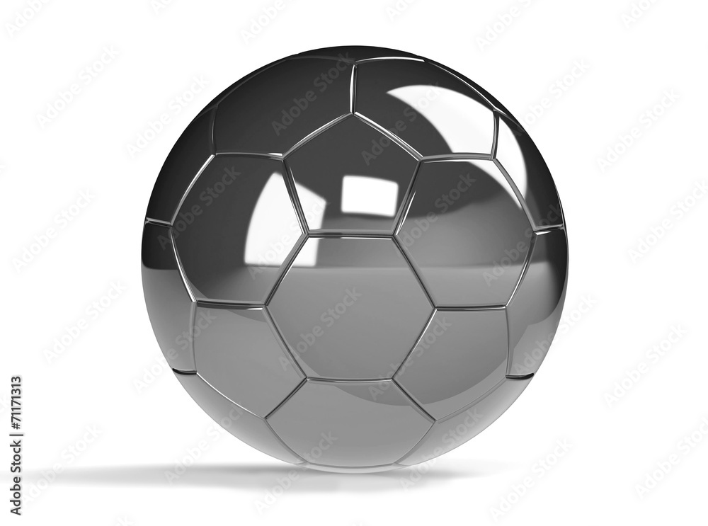 silver soccer ball