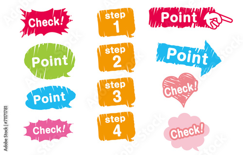 Navigation pins set Vector
