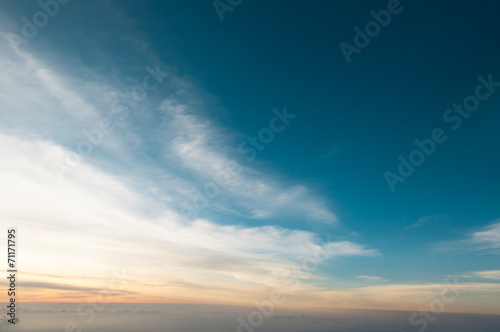 Twilight above cloud cape