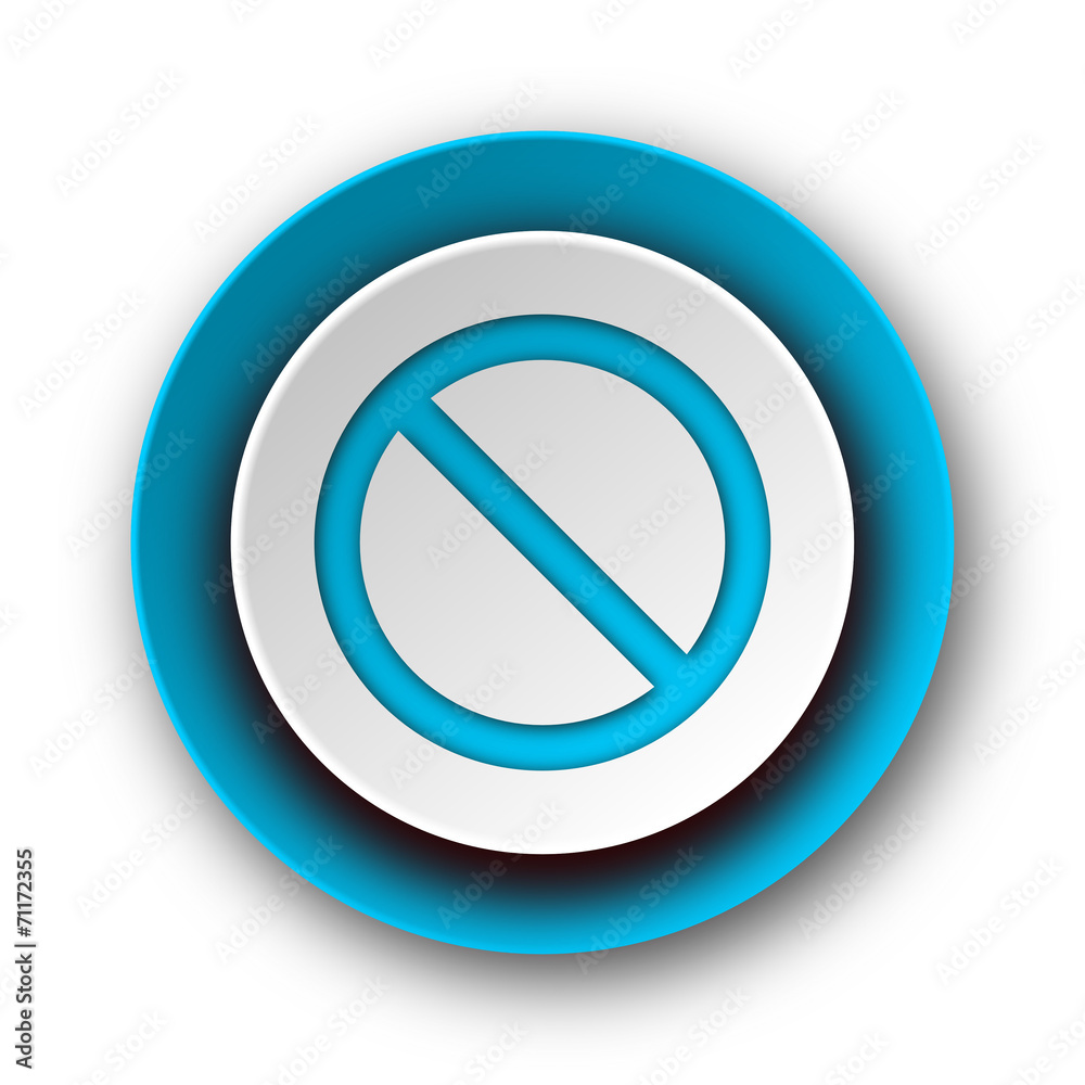 access denied blue modern web icon on white background access denied blue modern web icon on white background
