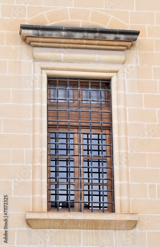 Old historic closed window