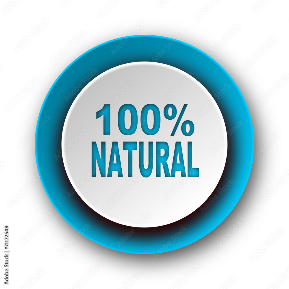 natural blue modern web icon on white background natural blue modern web icon on white background