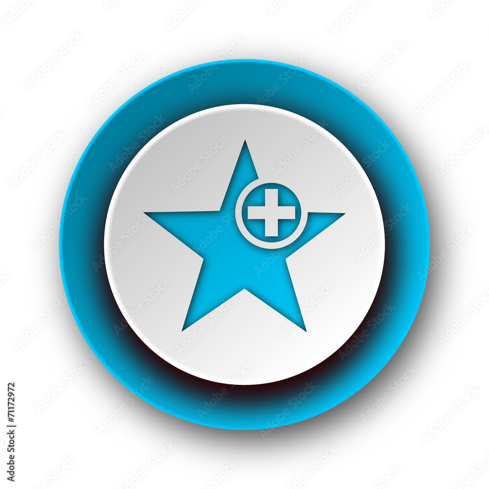 star blue modern web icon on white background star blue modern web icon on white background