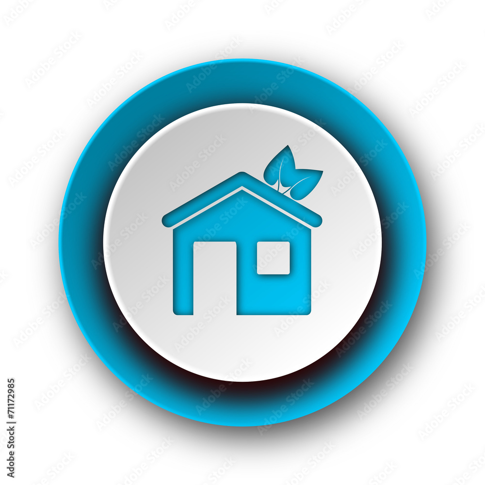 house blue modern web icon on white background house blue modern web icon on white background