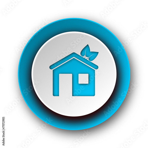 house blue modern web icon on white background