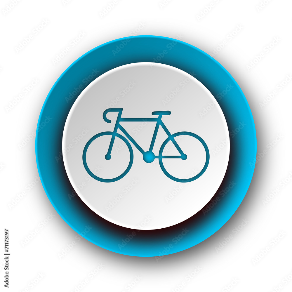 bicycle blue modern web icon on white background bicycle blue modern web icon on white background