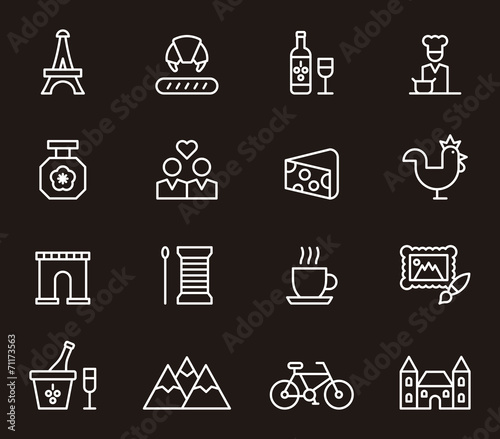 France icons