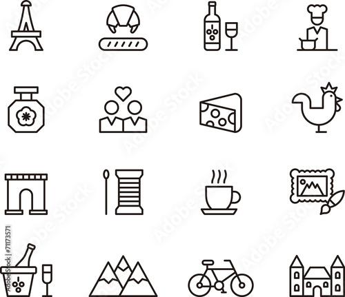 France icons