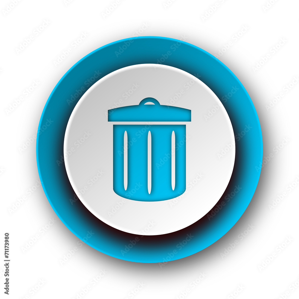 recycle blue modern web icon on white background recycle blue modern web icon on white background