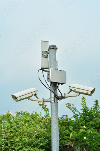 Canvas Print A photo camera to the safety of life and property of people.