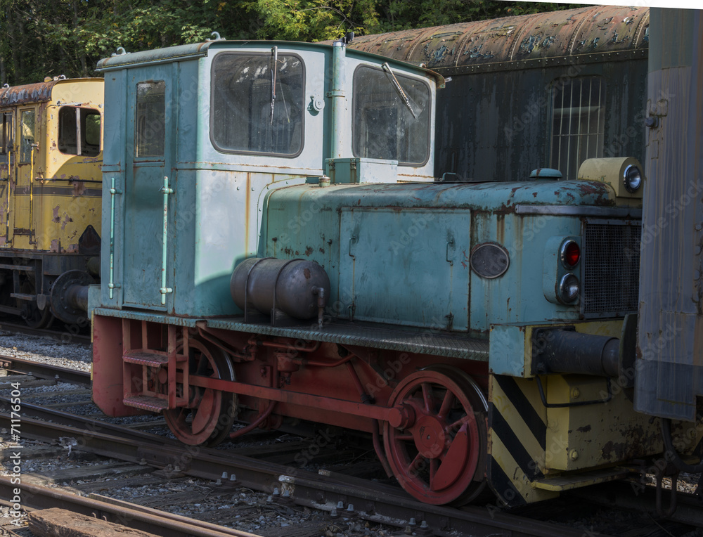 old rusted train locomotive at trainstation hombourg old rusted train locomotive at trainstation hombourg