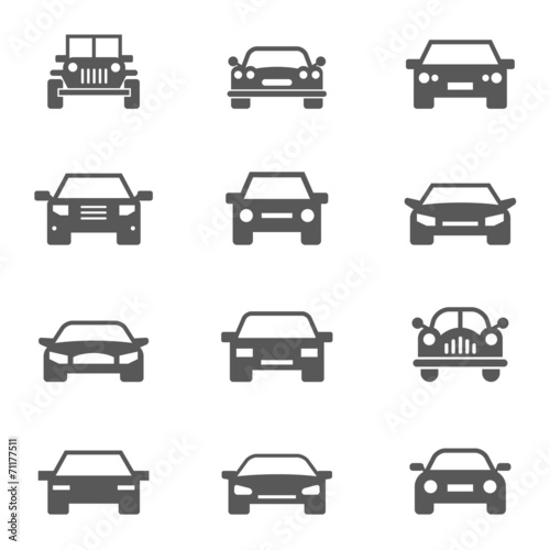 Car icons set.