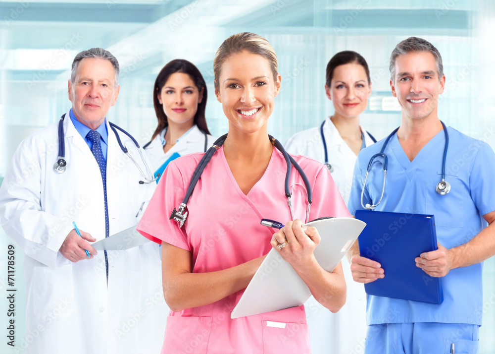 Group of doctors. Group of doctors.