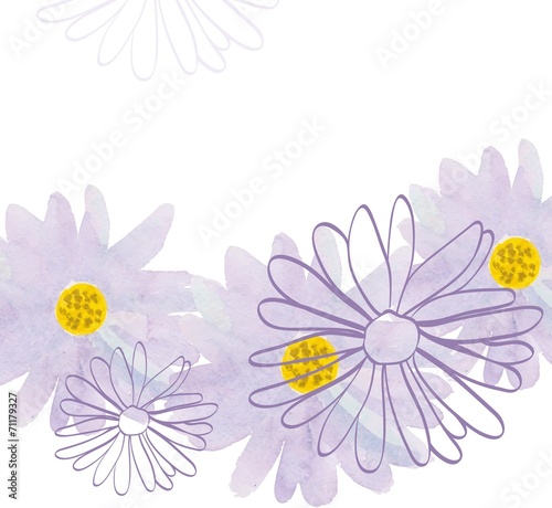 Fototapeta Naklejka Na Ścianę i Meble -  Watercolor flower