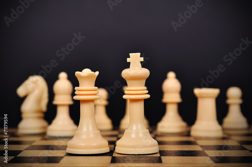White Chess King and Queen