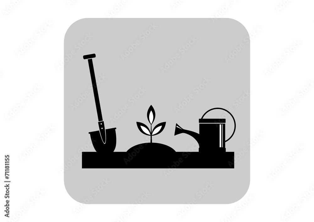 Garden vector icon Garden vector icon
