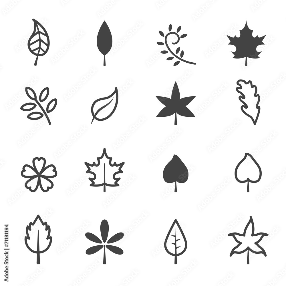 leaf icons