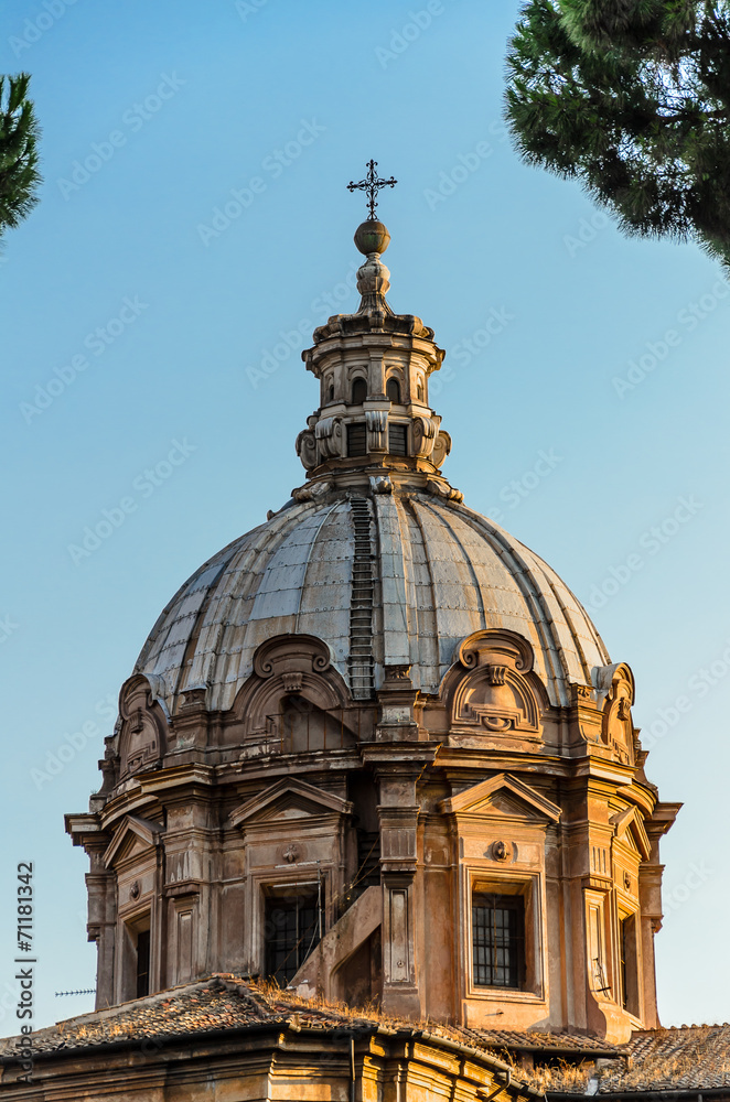 Santissimo Nome di Maria Rome church cupola