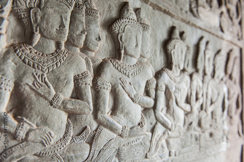 Bassorilievo Angkor Wat (particolare)