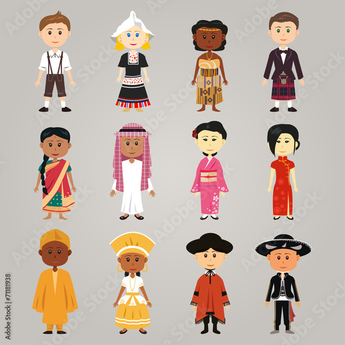 Different ethnic people