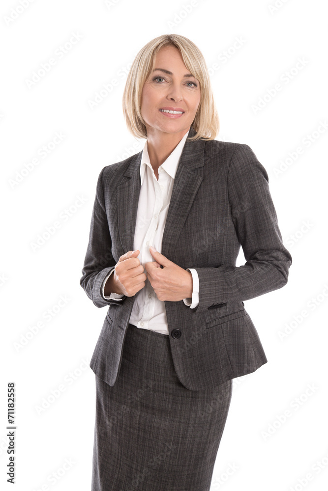 Portrait isoliert: erfolgreiche Frau in einer Führungsposition Portrait isoliert: erfolgreiche Frau in einer Führungsposition
