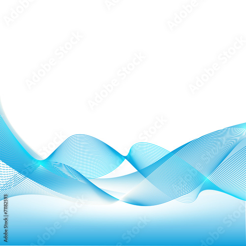 Vector of abstract Blue wave background