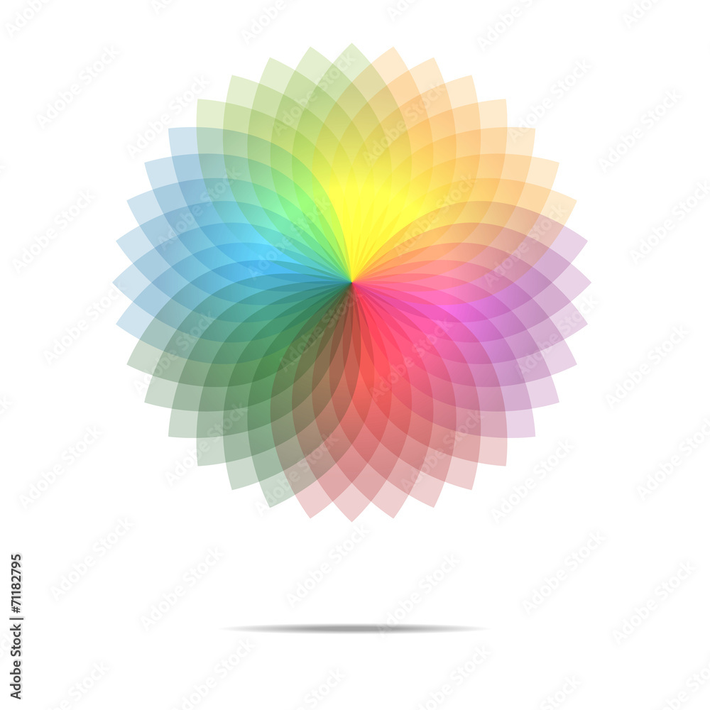 Vector of spectrum spirograph abstract background