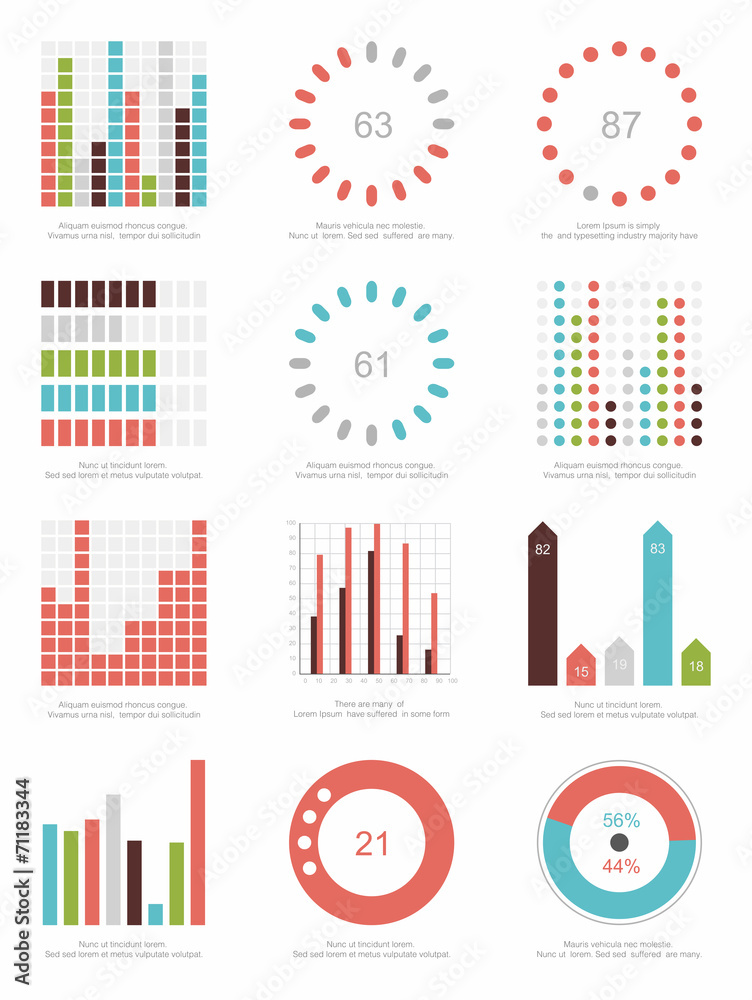 set of infographics elements set of infographics elements