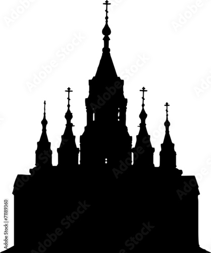 силуэт храма