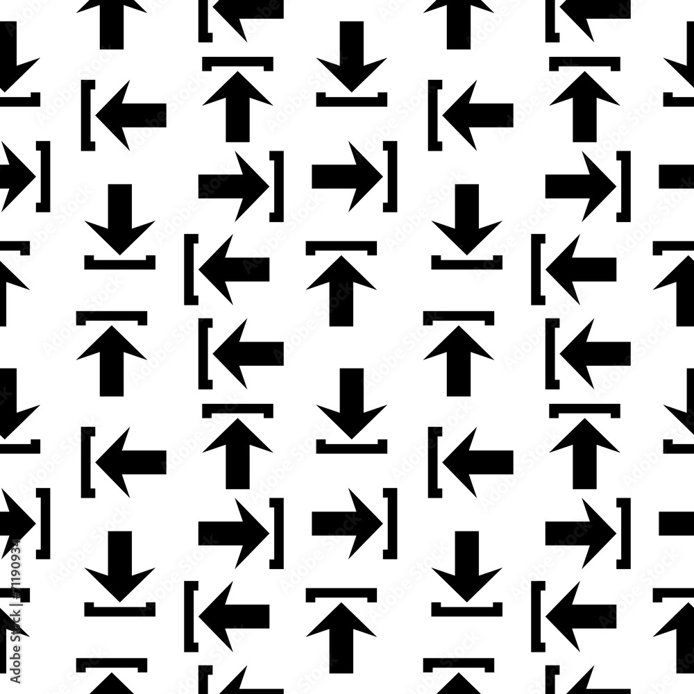 Arrow icon seamless pattern