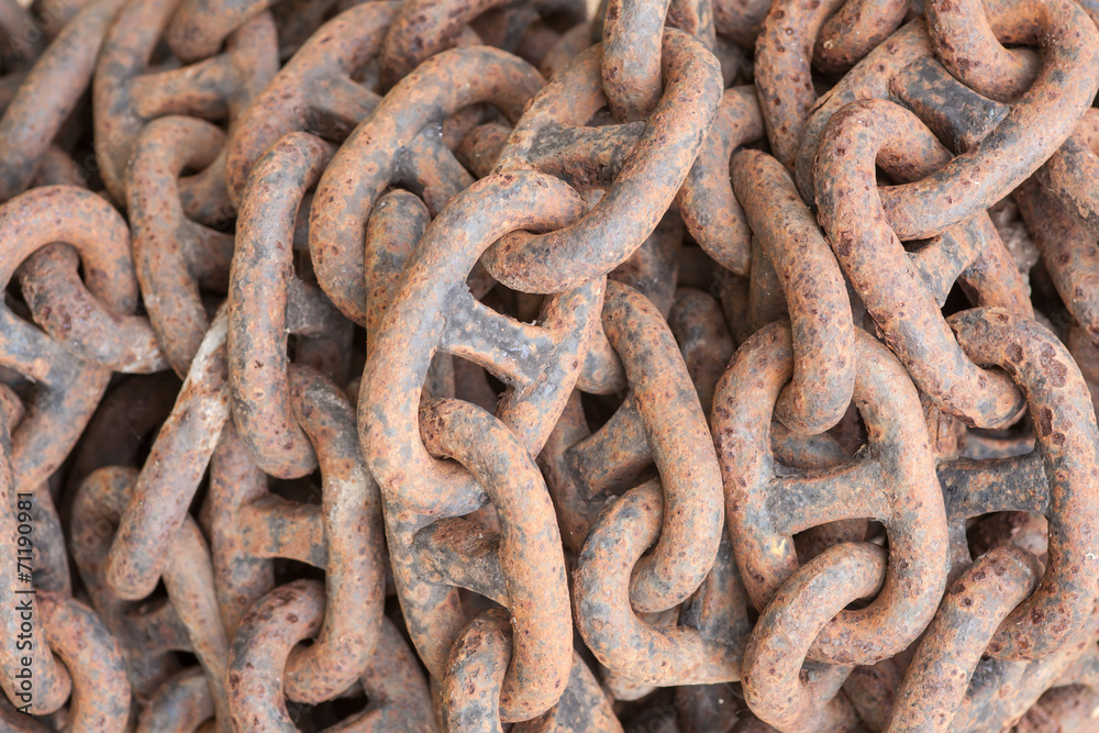 Old rusty chain Old rusty chain