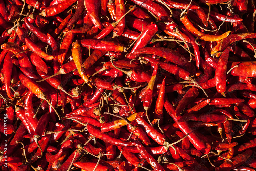 Fototapeta premium Red spicy chili peppers