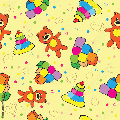Baby seamless pattern