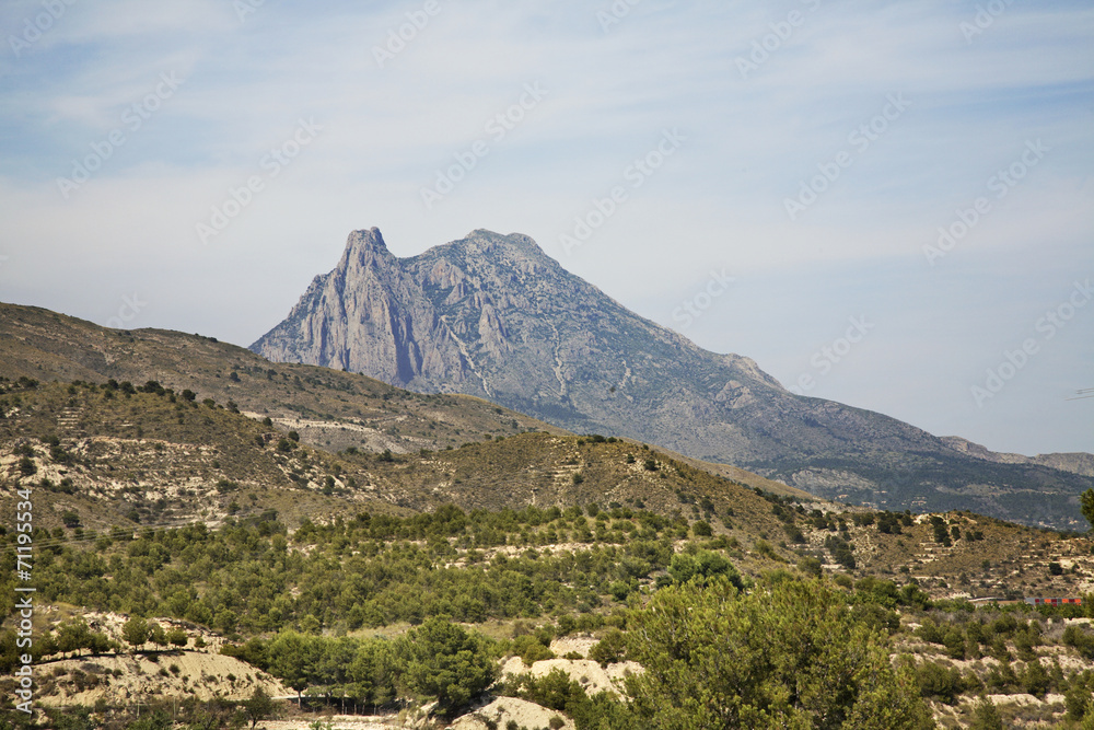 Mountain Puig Campana. Spain