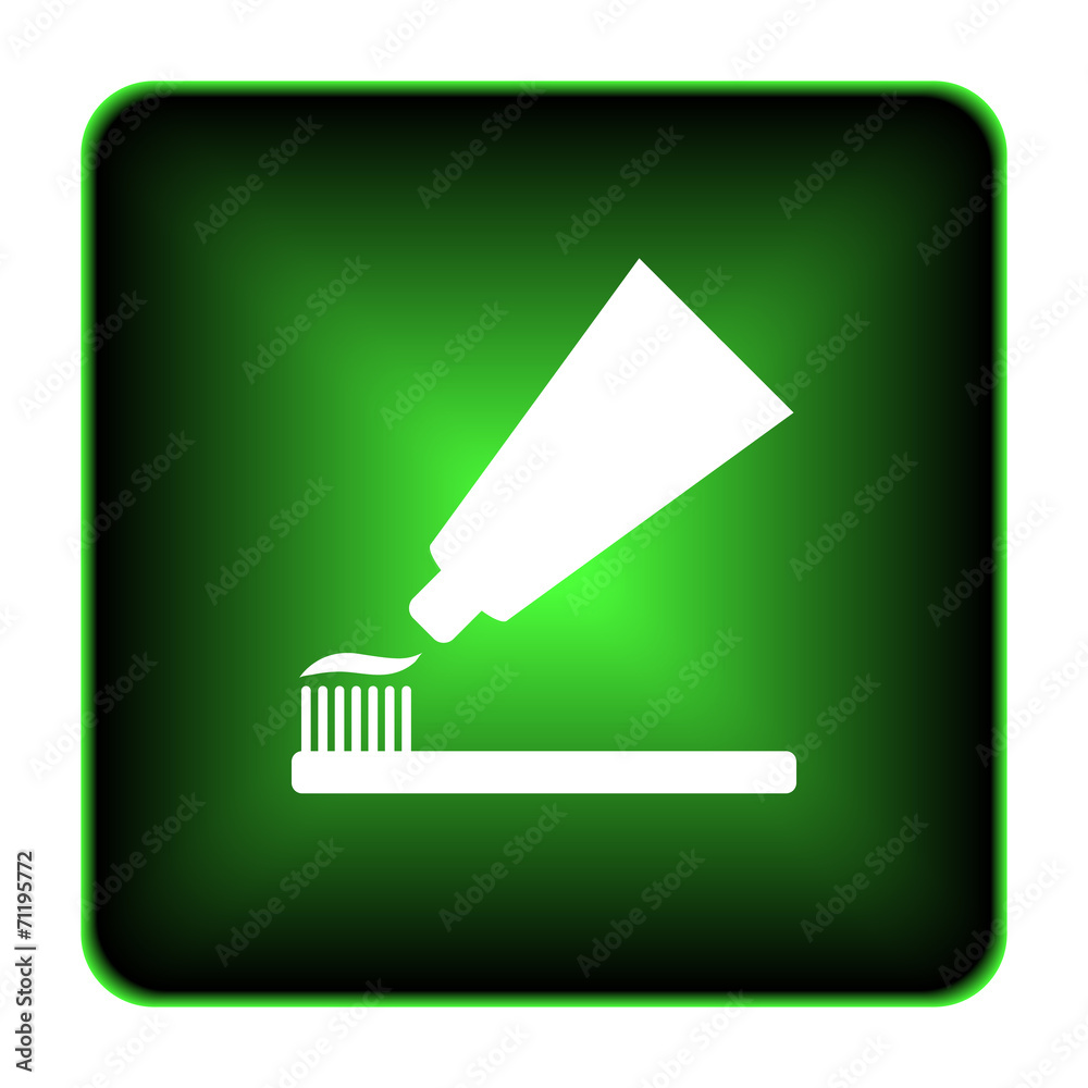 Tooth paste and brush icon Tooth paste and brush icon
