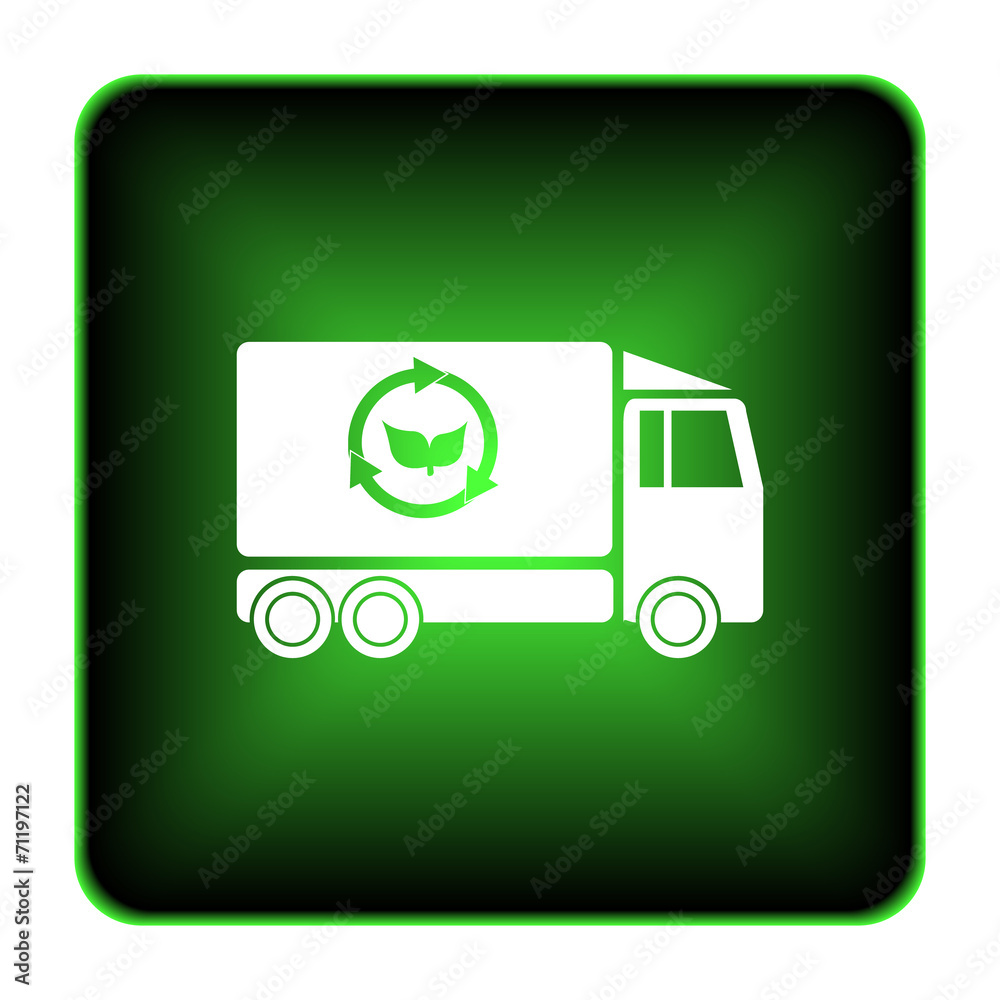 Eco truck icon Eco truck icon